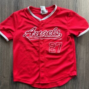 Mike Trout #27 Los Angeles Anaheim  Angels Jersey - YOUTH Size S (6/7)
